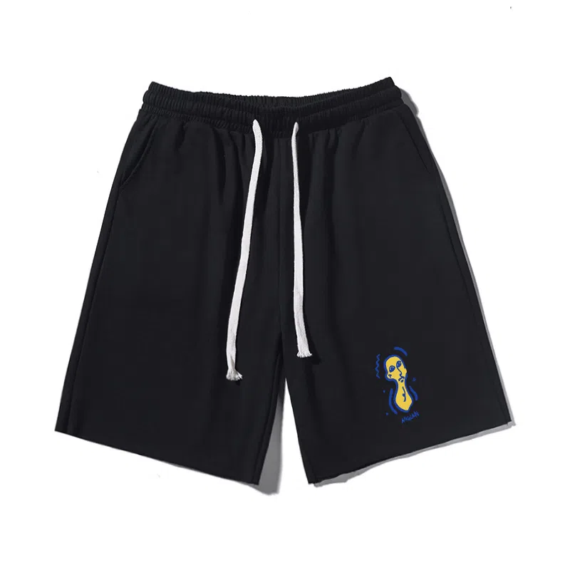 乱步 美式潮牌宽松五分时尚百搭潮流休闲短裤 男女同款