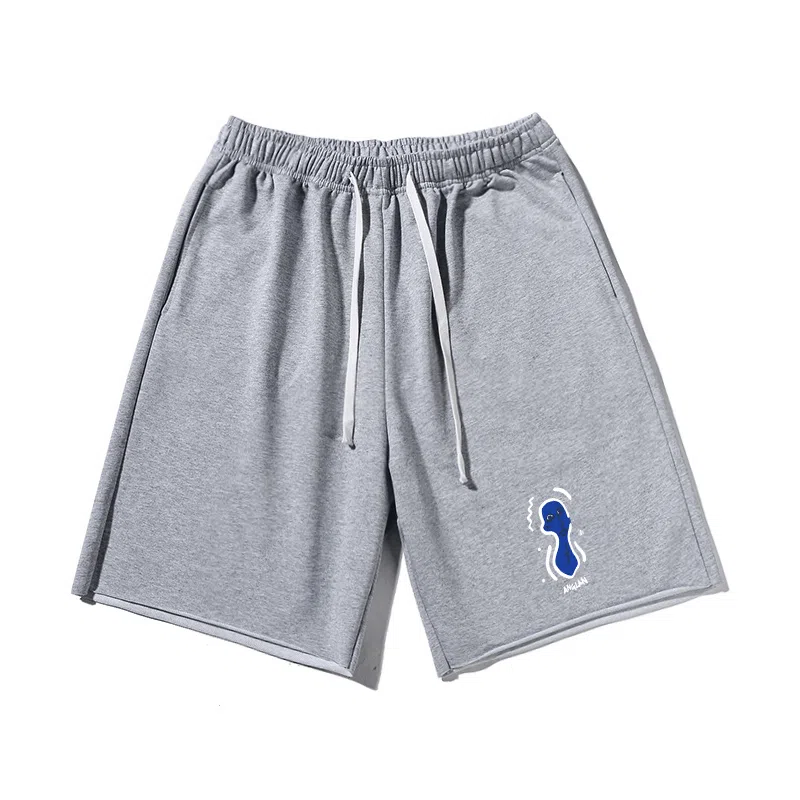 乱步 美式潮牌宽松五分时尚百搭潮流休闲短裤 男女同款