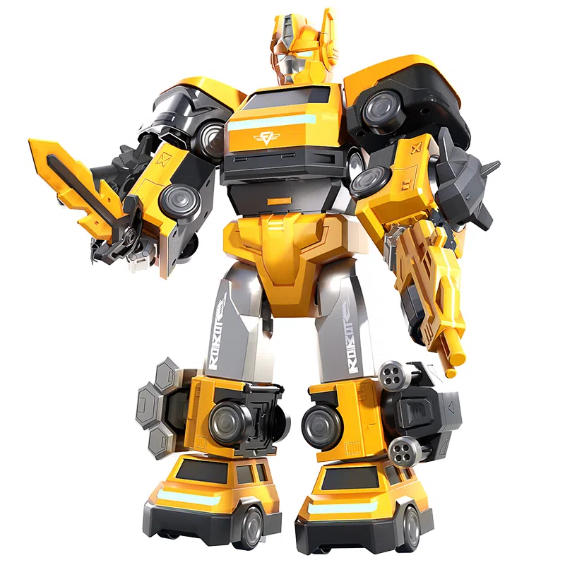 益米 变形战士机甲机器人  玩具车磁吸合体 拼装模型