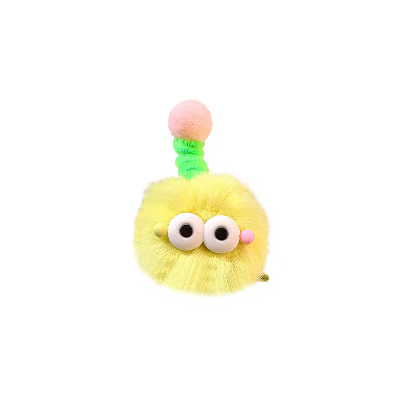 蒙妮 卡通小煤球趣味 毛绒 发夹 女款