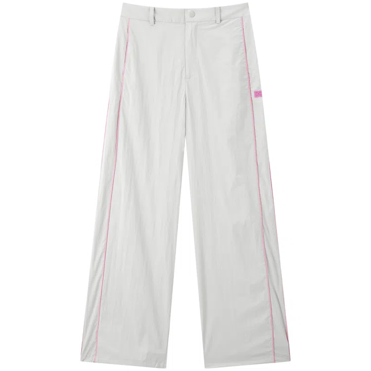 太平鸟 合身高腰适中直筒休闲裤 女款