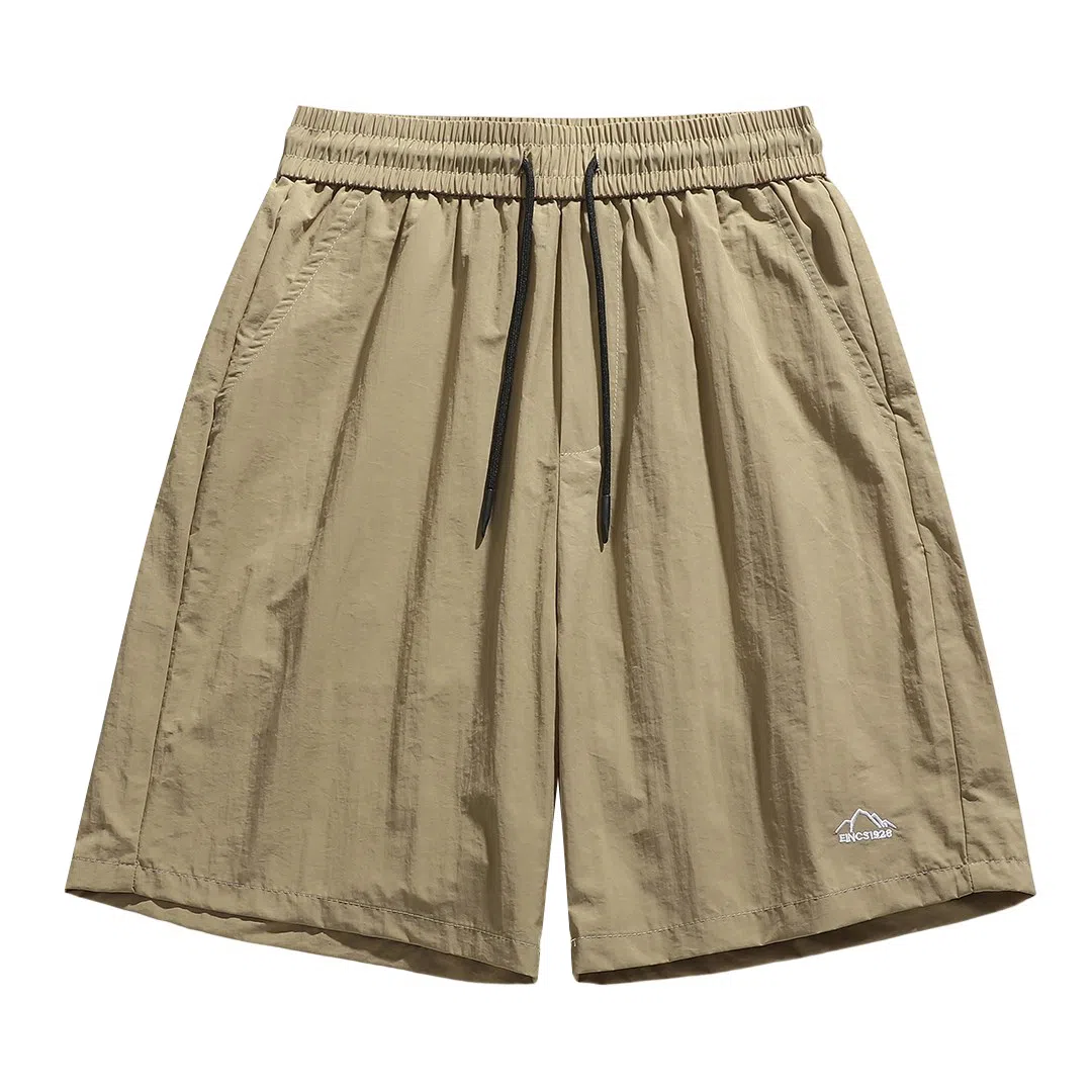 顶峰保罗 无性别主义多巴胺薄款五分裤潮牌速干宽松户外透气亲肤松紧腰抽绳时尚百搭休闲短裤 男女同款