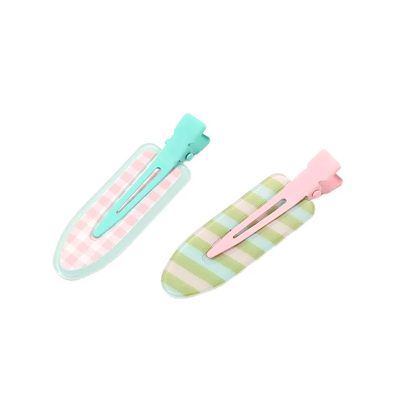 如花梦 甜美可爱果汁无痕边夹侧边刘海夹化妆夹头饰碎发一字夹 亚克力 发夹 女款