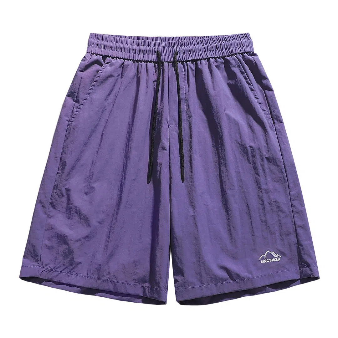 顶峰保罗 无性别主义多巴胺薄款五分裤潮牌速干宽松户外透气亲肤松紧腰抽绳时尚百搭休闲短裤 男女同款