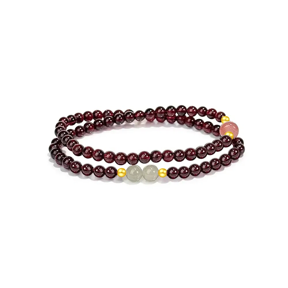 【S925纯银|鸿运当头】 七七银饰 纳福珠串 时来运转  新中式国风高级感 福气满满 气质百搭 本命年转运 玛瑙 玉石手串 男女同款情侣款