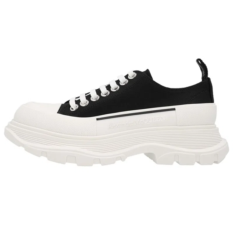 Alexander McQueen Ankle Boots White Black