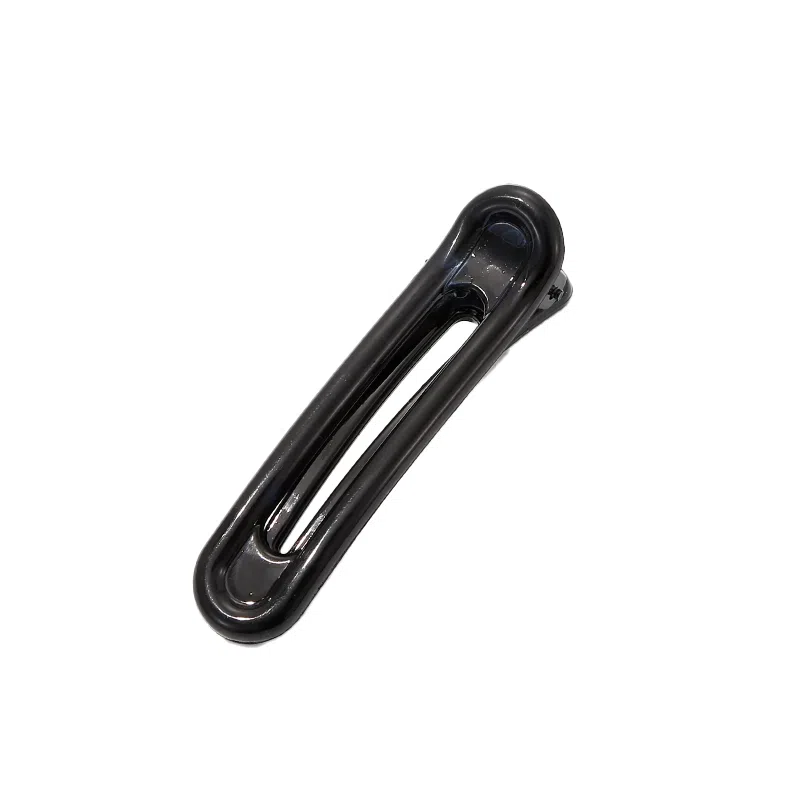 如花梦 鸭嘴豹纹气质带齿防滑后脑勺盘发一字 树脂 发夹 女款