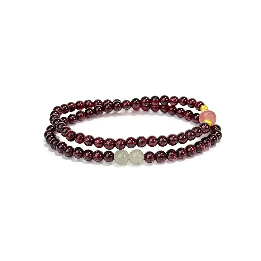 【S925纯银|福气满满】 七七银饰 纳福转运珠串  时来运转 新中式国风高级感 本命年转运气质百搭   天然 玛瑙 玉石手串 男女同款情侣款