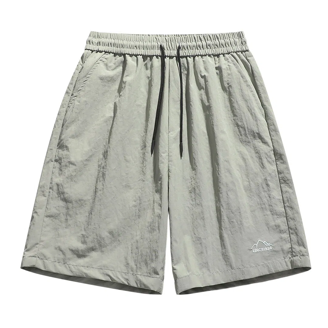 顶峰保罗 无性别主义多巴胺薄款五分裤潮牌速干宽松户外透气亲肤松紧腰抽绳时尚百搭休闲短裤 男女同款