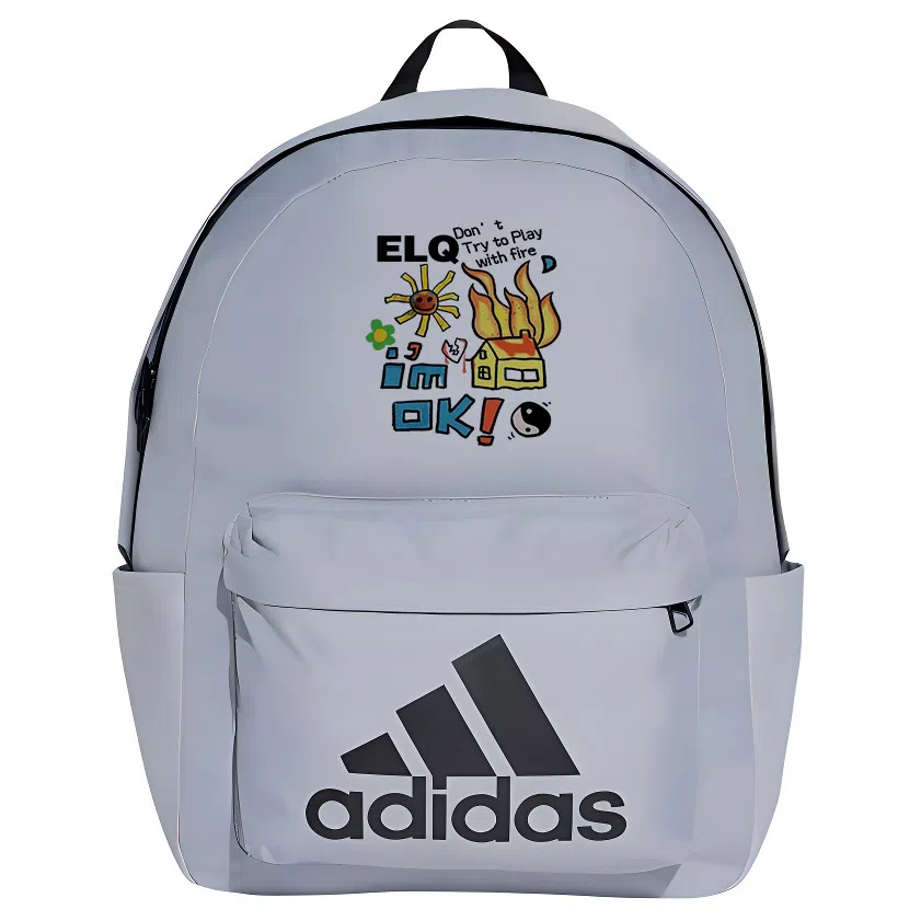adidas Classic Badge Backpack Grey Black