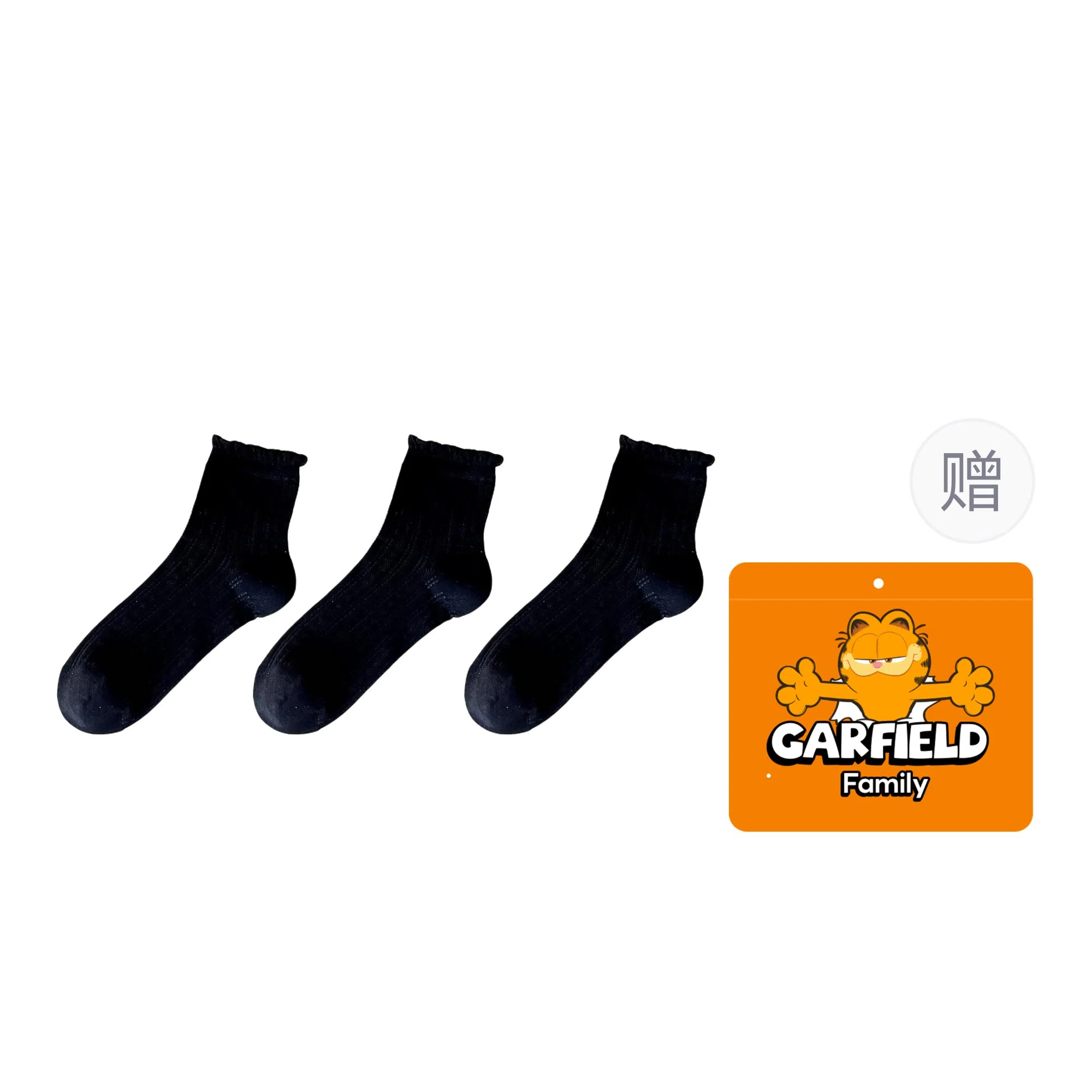 Garfield Family Boneless Thin Lace Mesh Socks Gift Set