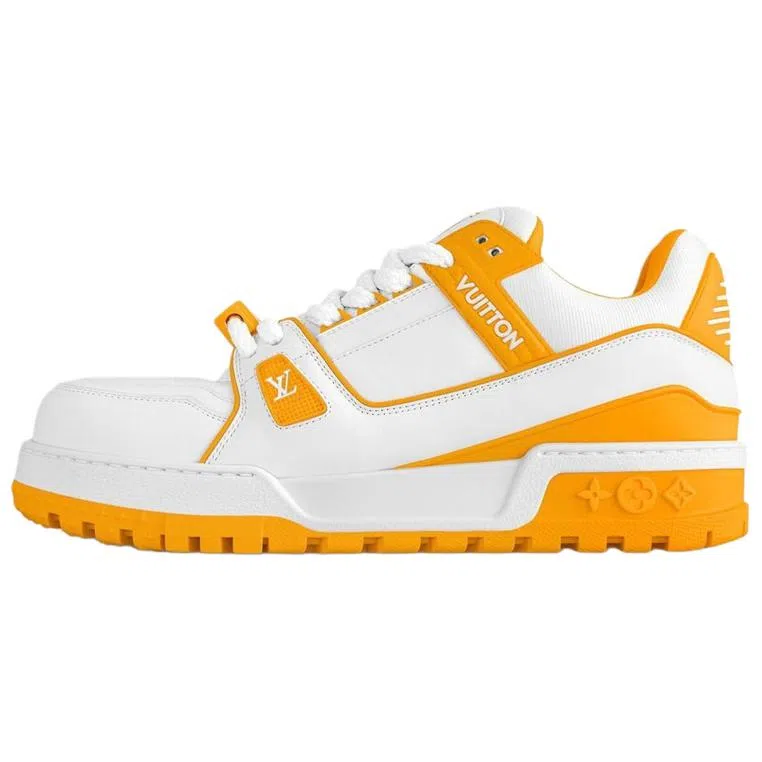 Louis Vuitton Trainer Maxi White Yellow