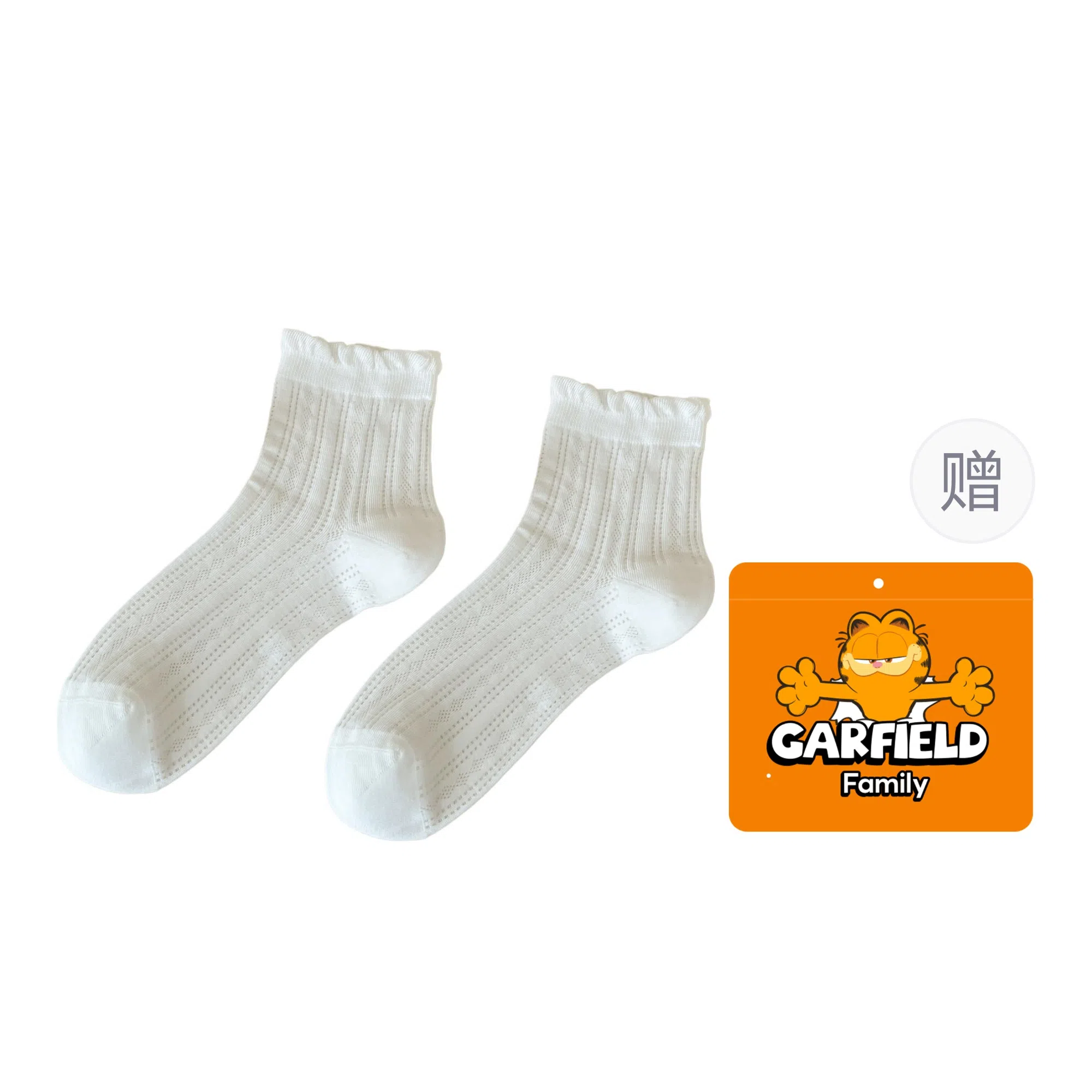Garfield Family Boneless Thin Lace Mesh Socks Gift Set