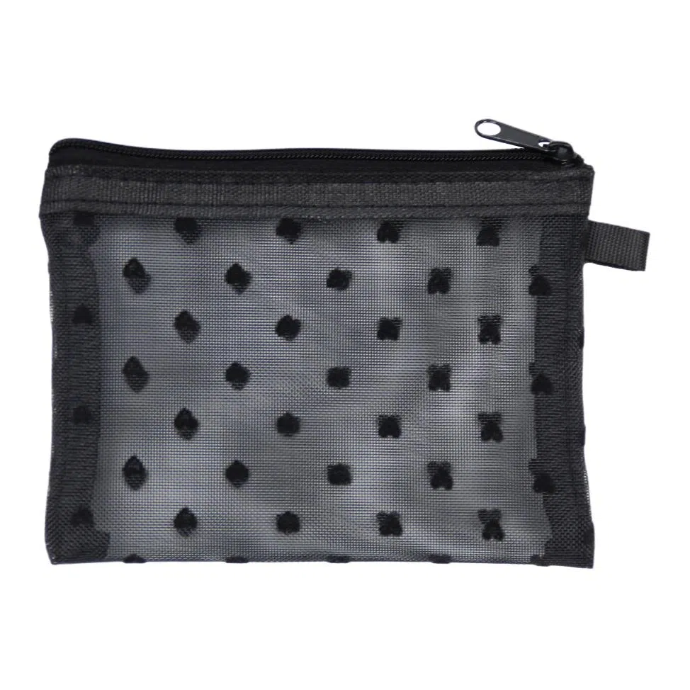 馨枕居 爱心网纱化妆包