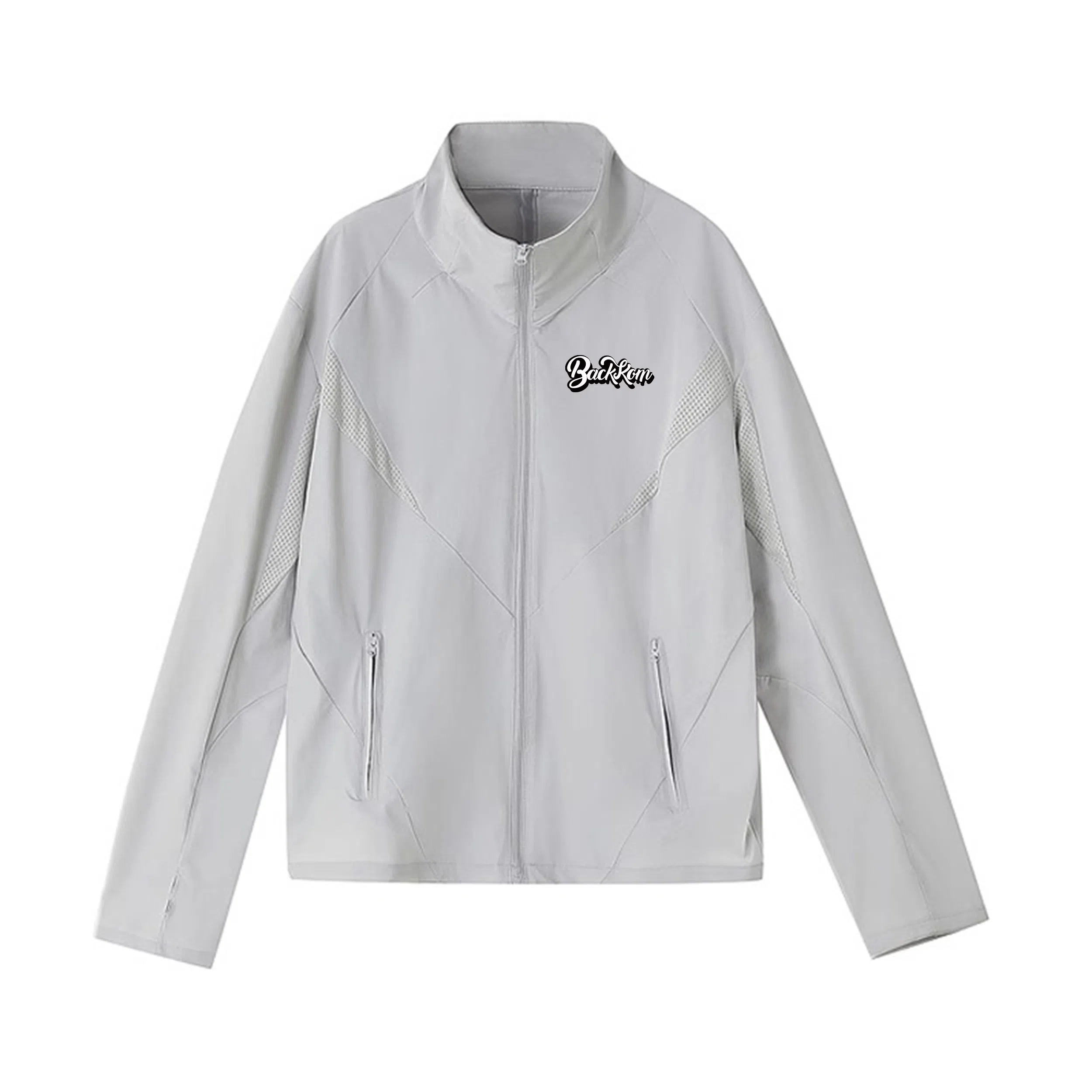 大卫贝肯 冰丝凉感美式复古高街简约网眼设计城市户外通勤正肩型透气防紫外线百搭时尚休闲运动防晒服 男女同款