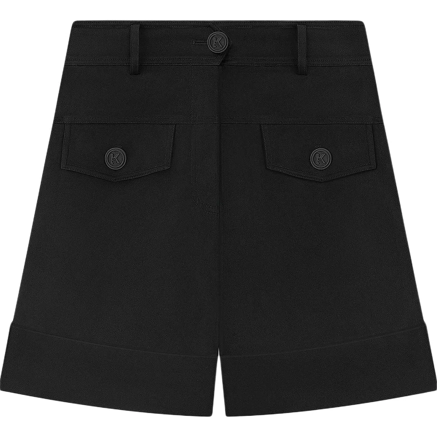KARL LAGERFELD Satin Shorts Black