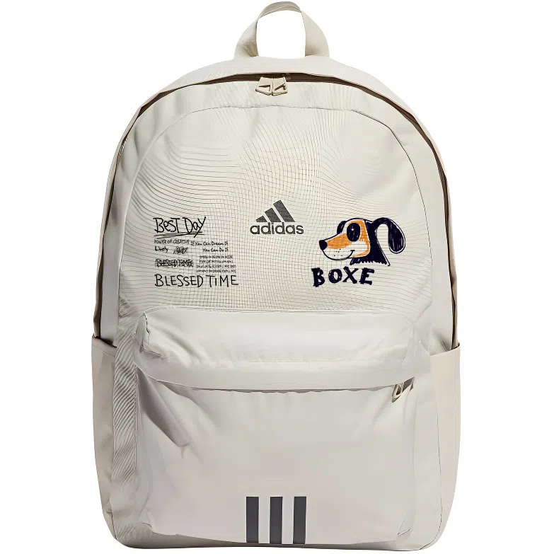 adidas Classic Badge Backpack Light Grey Black