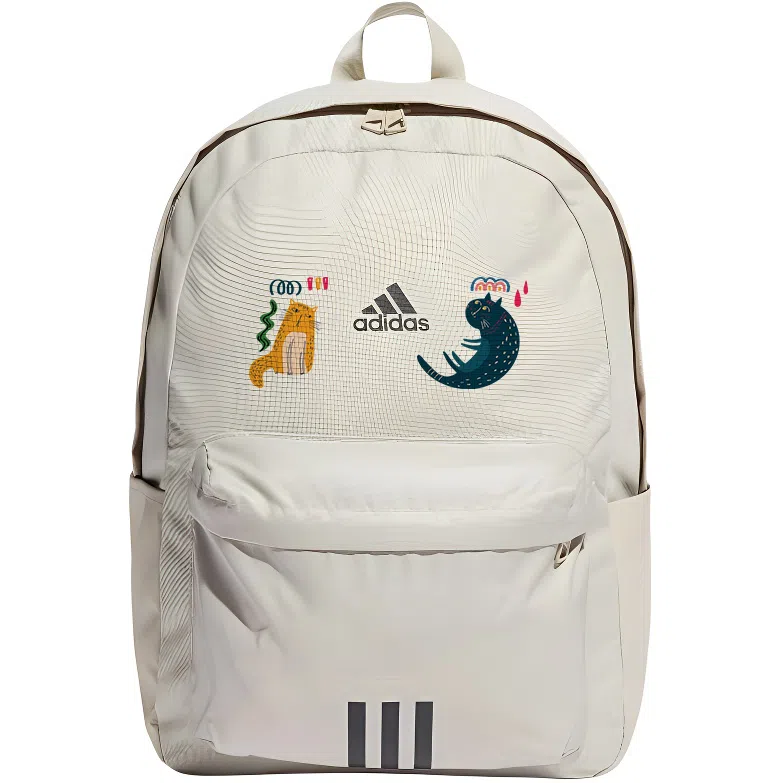 adidas Classic Badge Backpack Light Grey Black