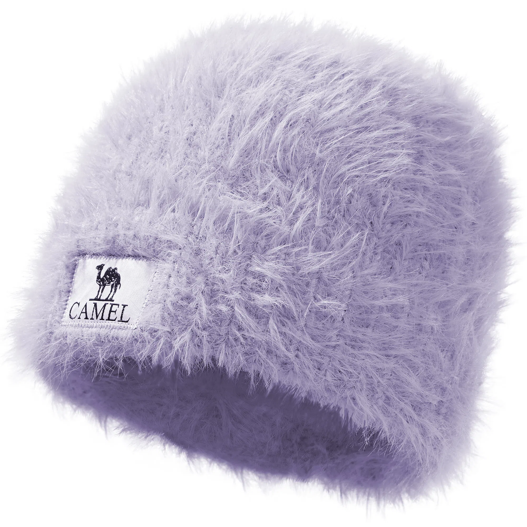 CAMEL Plush Knit Winter Hat