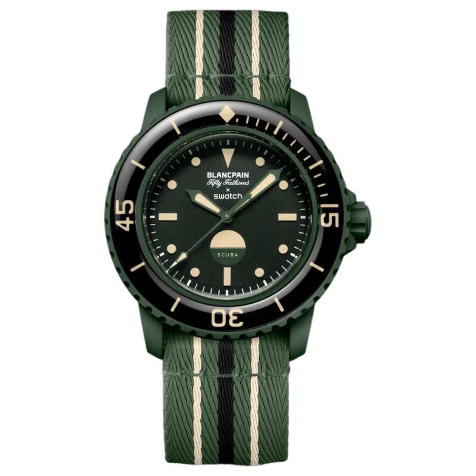 Swatch x Blancpain Fifty Fathoms Plant Ceramic