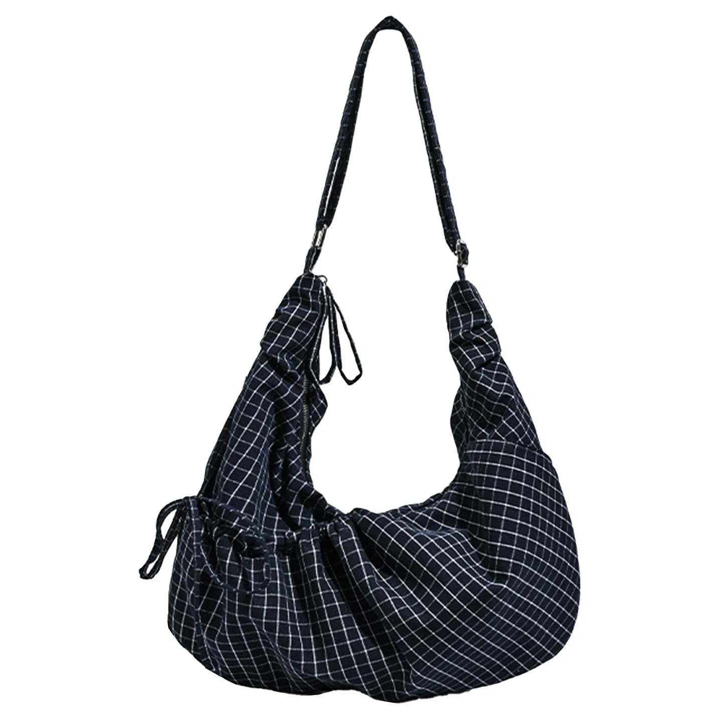 UNITE STAR Plaid Tassel Shoulder Bag