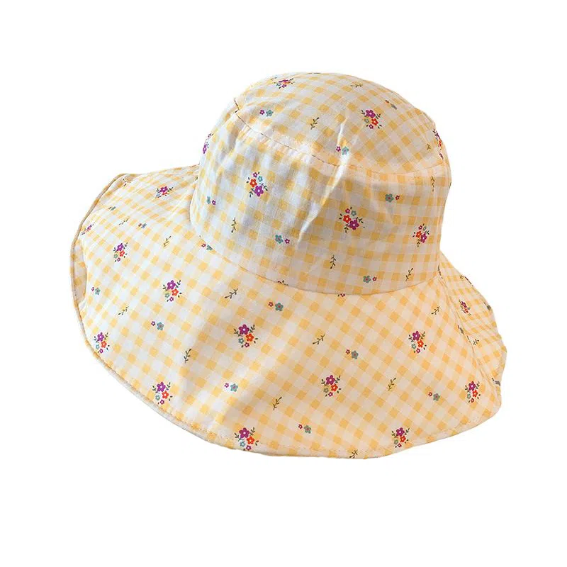 艾佳微 可爱时尚设计百搭防晒显脸小 棉 渔夫帽 男女同款情侣款