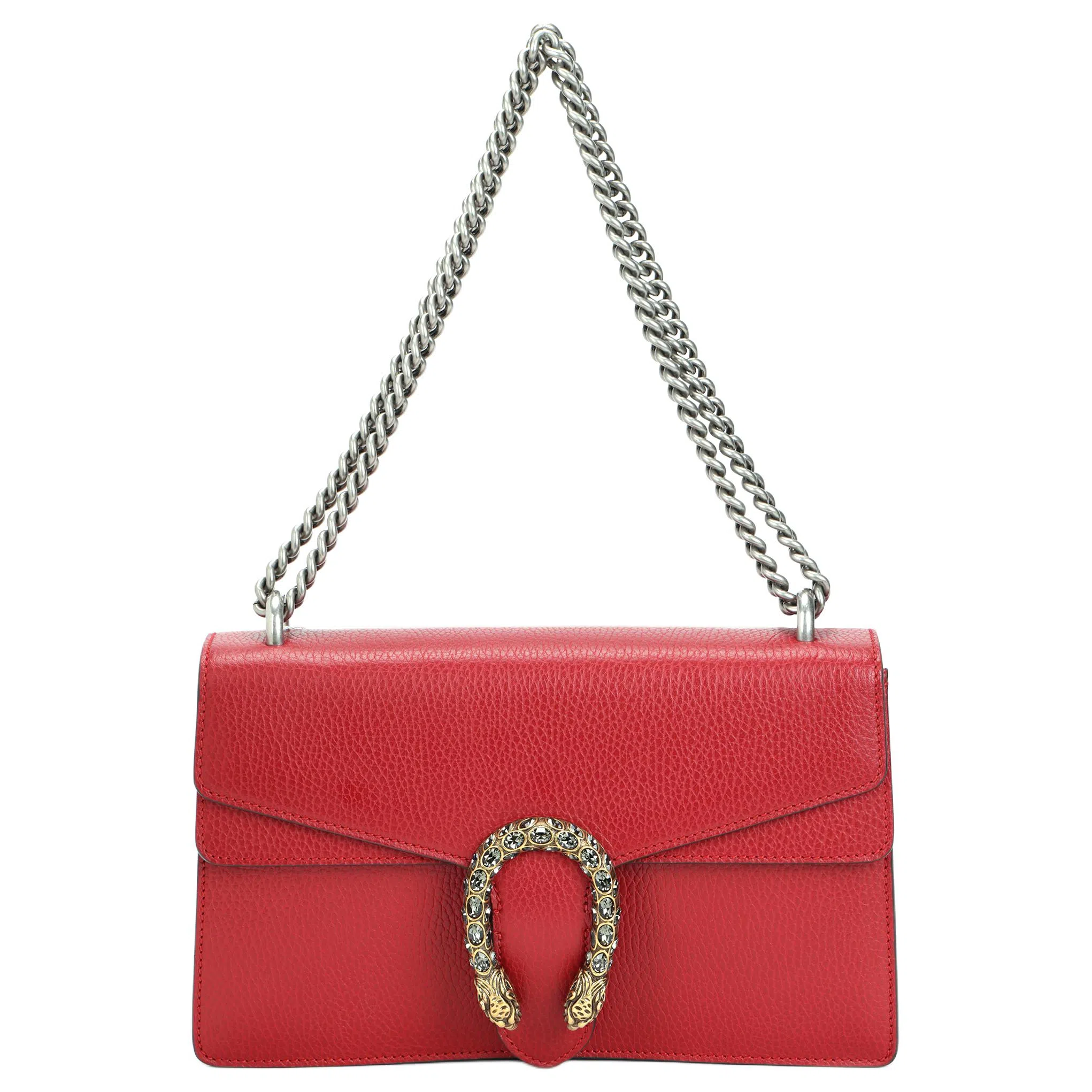 Gucci Dionysus Small Red Leather Shoulder Bag