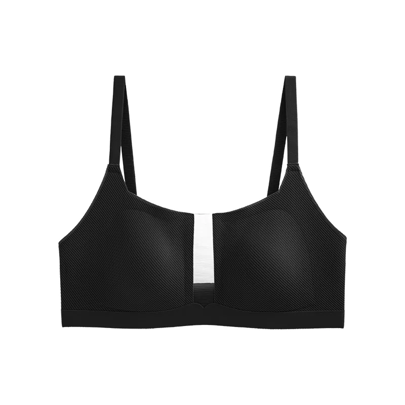 内在密码 兔耳朵无痕大胸显小方领抹胸轻薄透气凉感文胸 女款