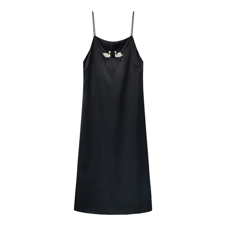 桑罗 无袖吊带细肩带抹胸收腰显瘦睡裙 女款