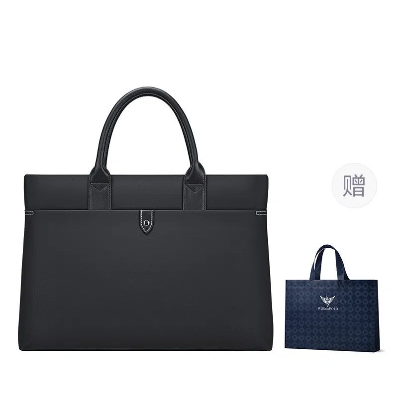 WilliamPOLO Nylon Briefcase Black