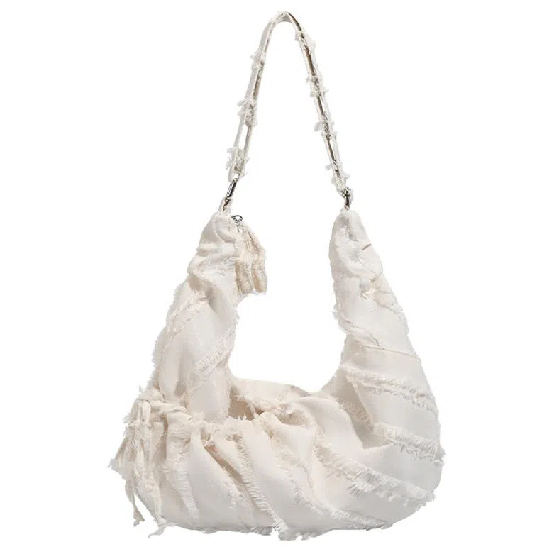 UNITE STAR Plaid Tassel Shoulder Bag