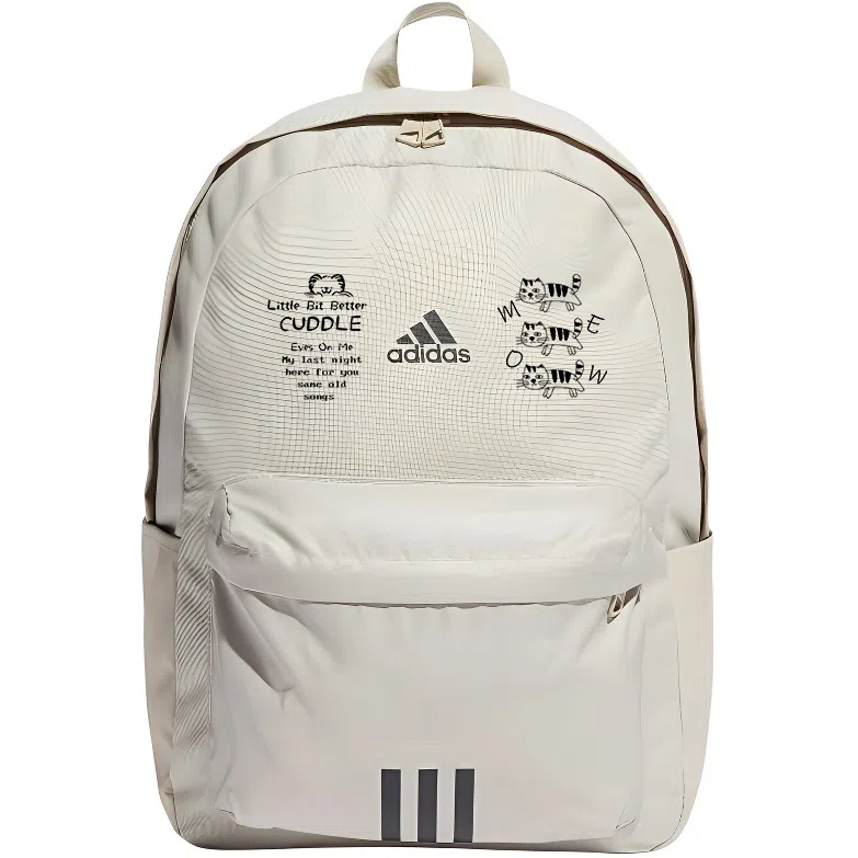 adidas Classic Badge Backpack Light Grey Black