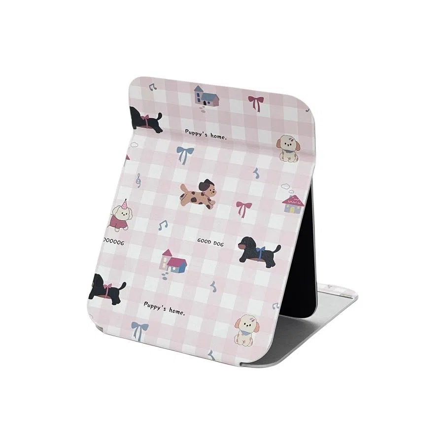 馨枕居 化妆镜台式桌面折叠镜学生宿舍手持镜女可爱高颜值便携随身镜