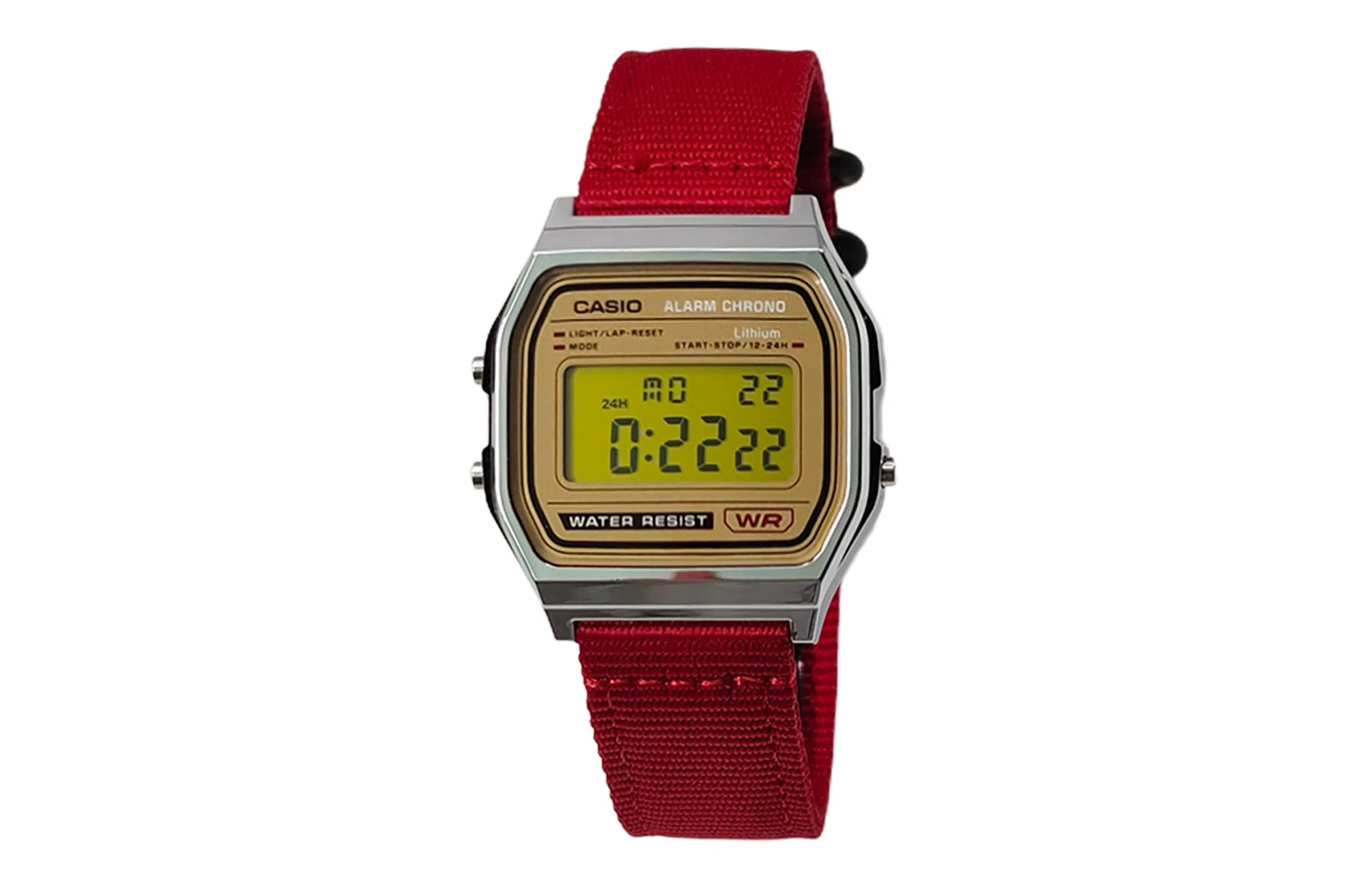 Casio A158WEA-9 Redline Gold