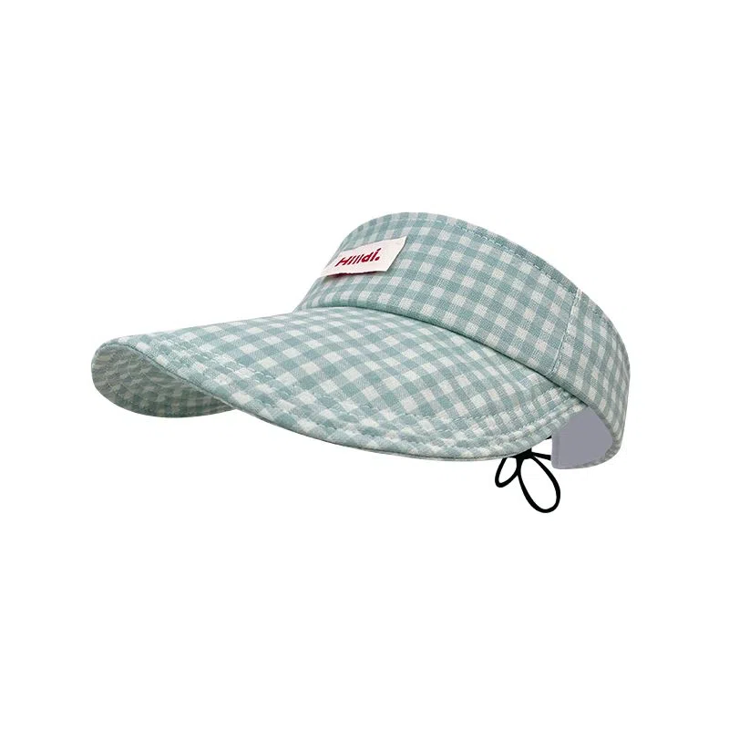 艾佳微 小清新蝴蝶结空顶帽夏季防紫外线遮阳帽显脸小简洁方便 棉 防晒帽 男女同款情侣款
