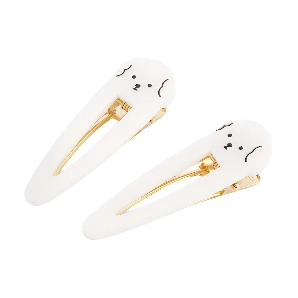 希铃 可爱卡通小狗碎发 亚克力 发夹 女款