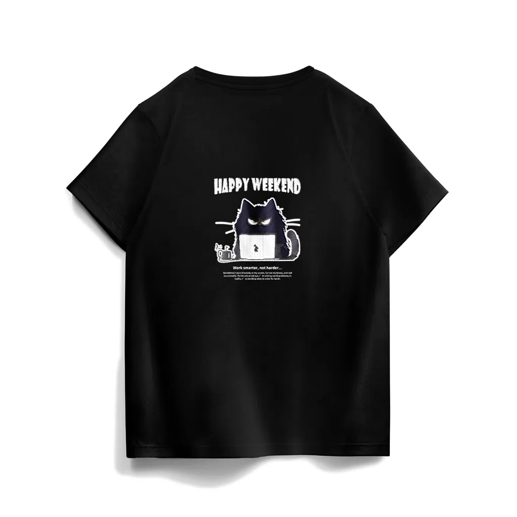 Nike Sportswear Embroidered Cat Tee Black