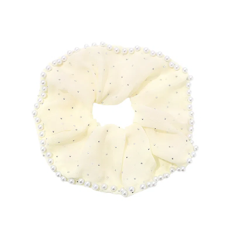 如花梦 高级感满天星网纱大肠气质扎头发 布艺 头绳 女款