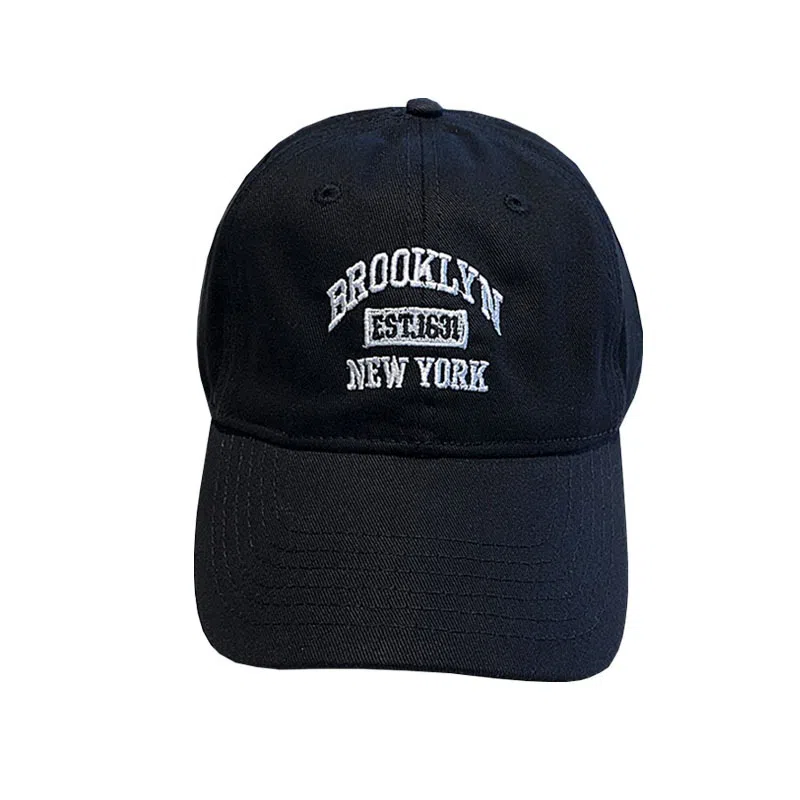 艾佳微 韩版时尚休闲字母刺绣学生百搭日常通勤遮阳 棉 鸭舌帽 男女同款情侣款