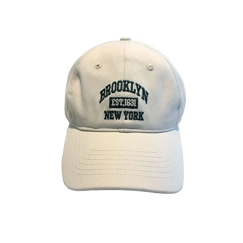 艾佳微 韩版时尚休闲字母刺绣学生百搭日常通勤遮阳 棉 鸭舌帽 男女同款情侣款