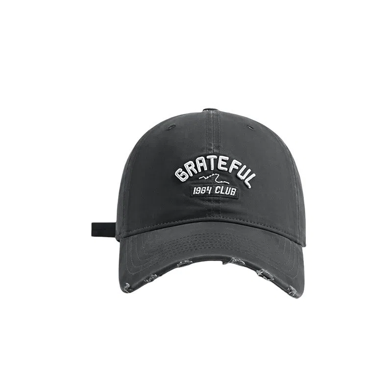 艾佳微 韩式棒球字母刺绣潮搭软顶显脸小宽檐大头围时尚质感 棉 鸭舌帽 男女同款情侣款