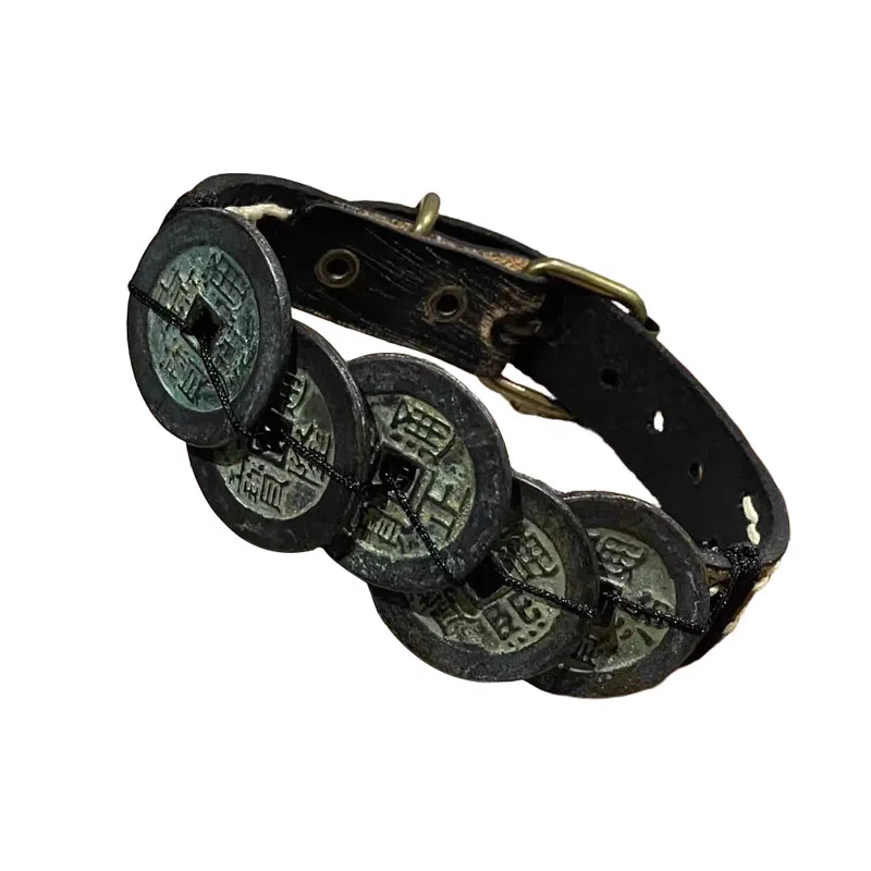 既白南兮 祥瑞之兆五帝钱好运道系青年国风新中式文创 合金 手环 男女同款情侣款