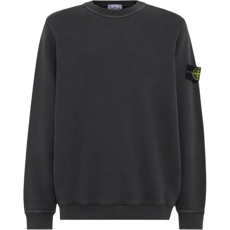 Stone Island Crew Neck Sweatshirt Lead Grey