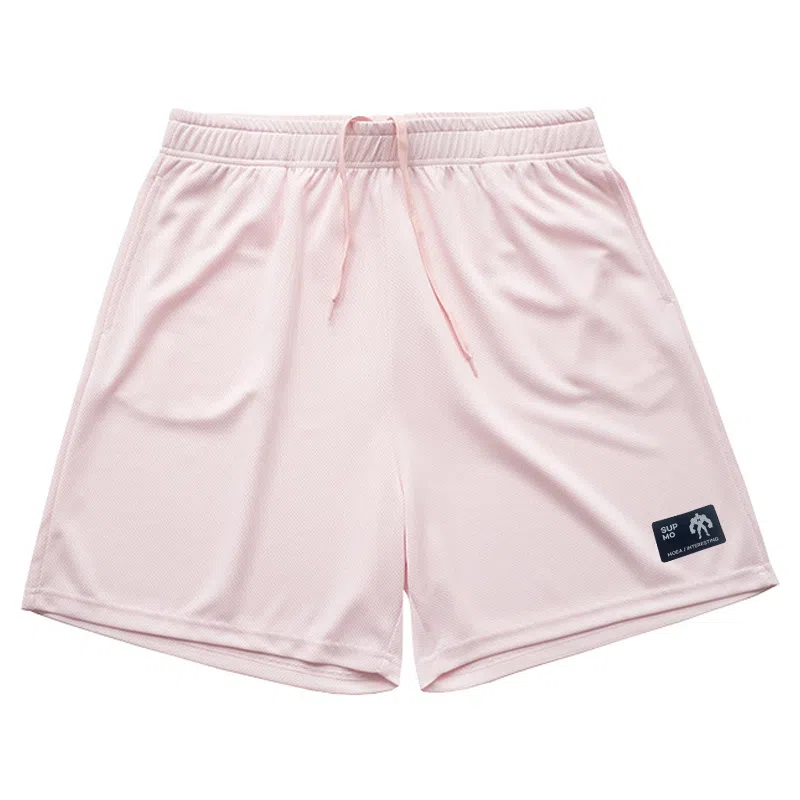 墨立方 多巴胺色系宽松休闲五分运动短裤 男款