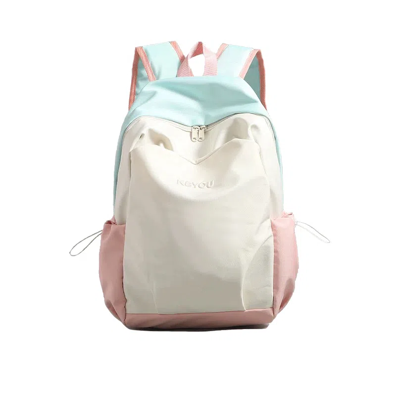 揽月 撞色简约学生通勤百搭 牛津布 书包背包双肩包 男女同款情侣款 多色