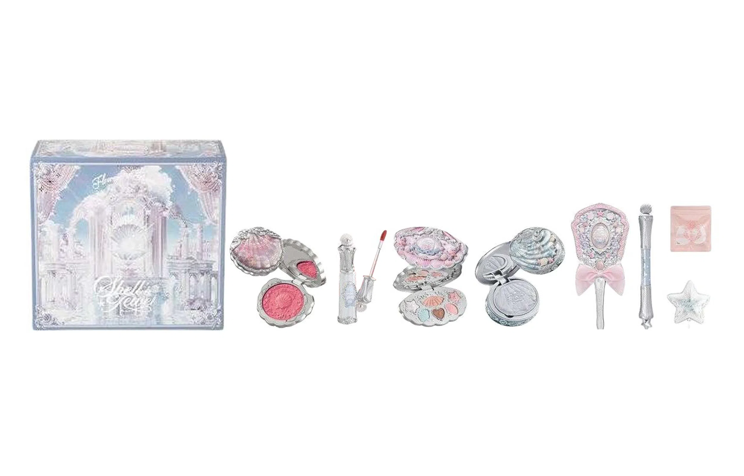 花知晓 贝壳珍珠礼盒彩妆套装 气色修饰肤色 八件套