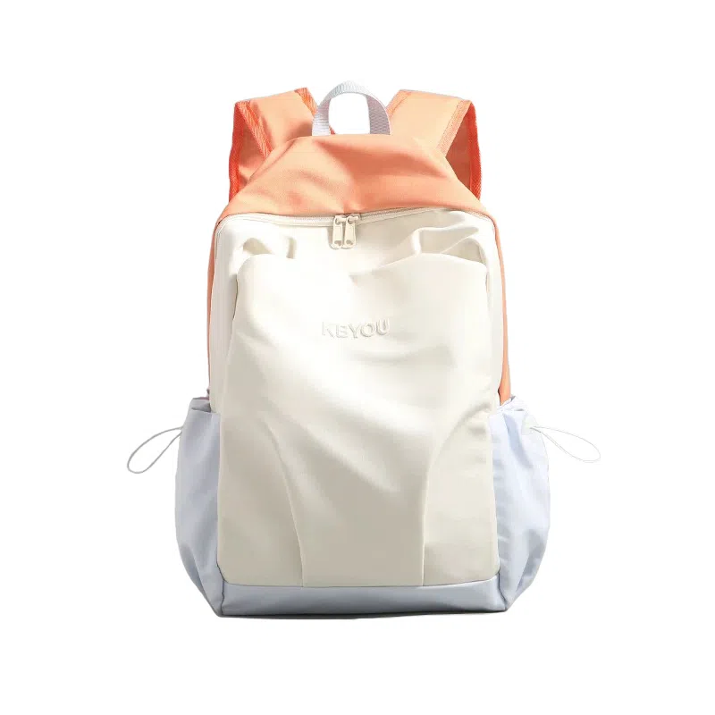 揽月 撞色简约学生通勤百搭 牛津布 书包背包双肩包 男女同款情侣款 多色