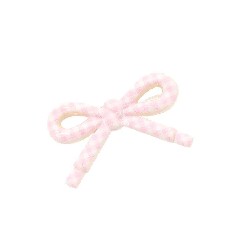 如花梦 甜美小清新蝴蝶结边夹侧边碎发刘海 亚克力 发夹 女款