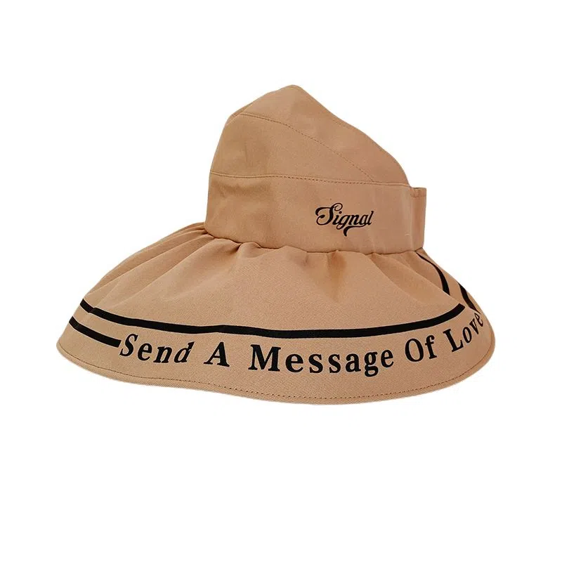 艾佳微 赫本风后蝴蝶结大沿夏季韩版潮百搭可折叠出游休闲盆帽 聚酯纤维 渔夫帽 男女同款情侣款