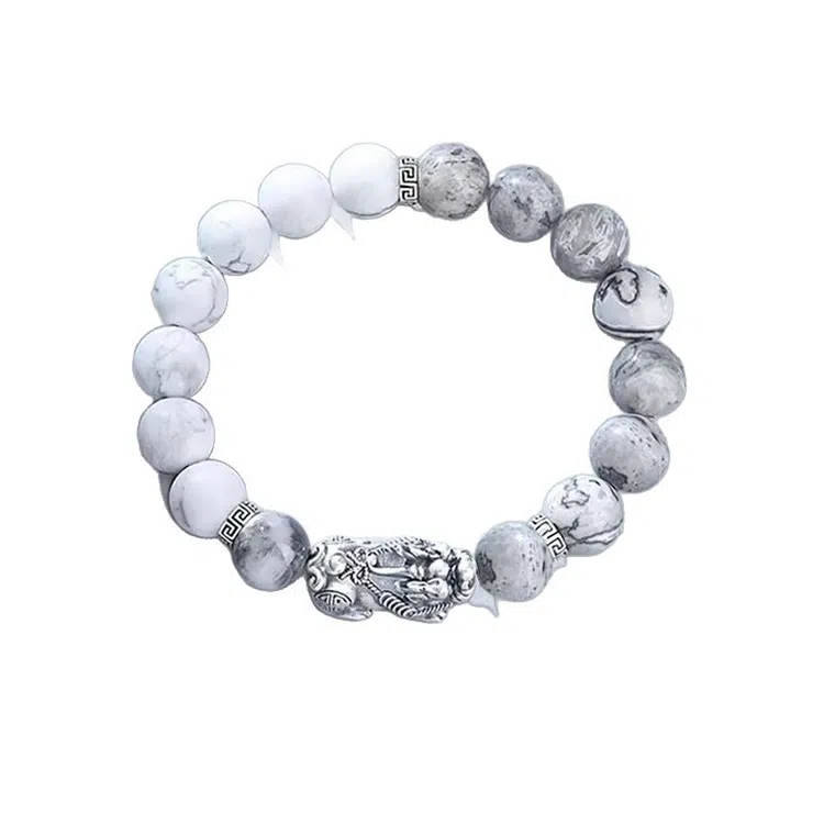 玄唐 貔貅轻奢百搭显大气招财纳福高级感处理 地图石 手串 男女同款情侣款